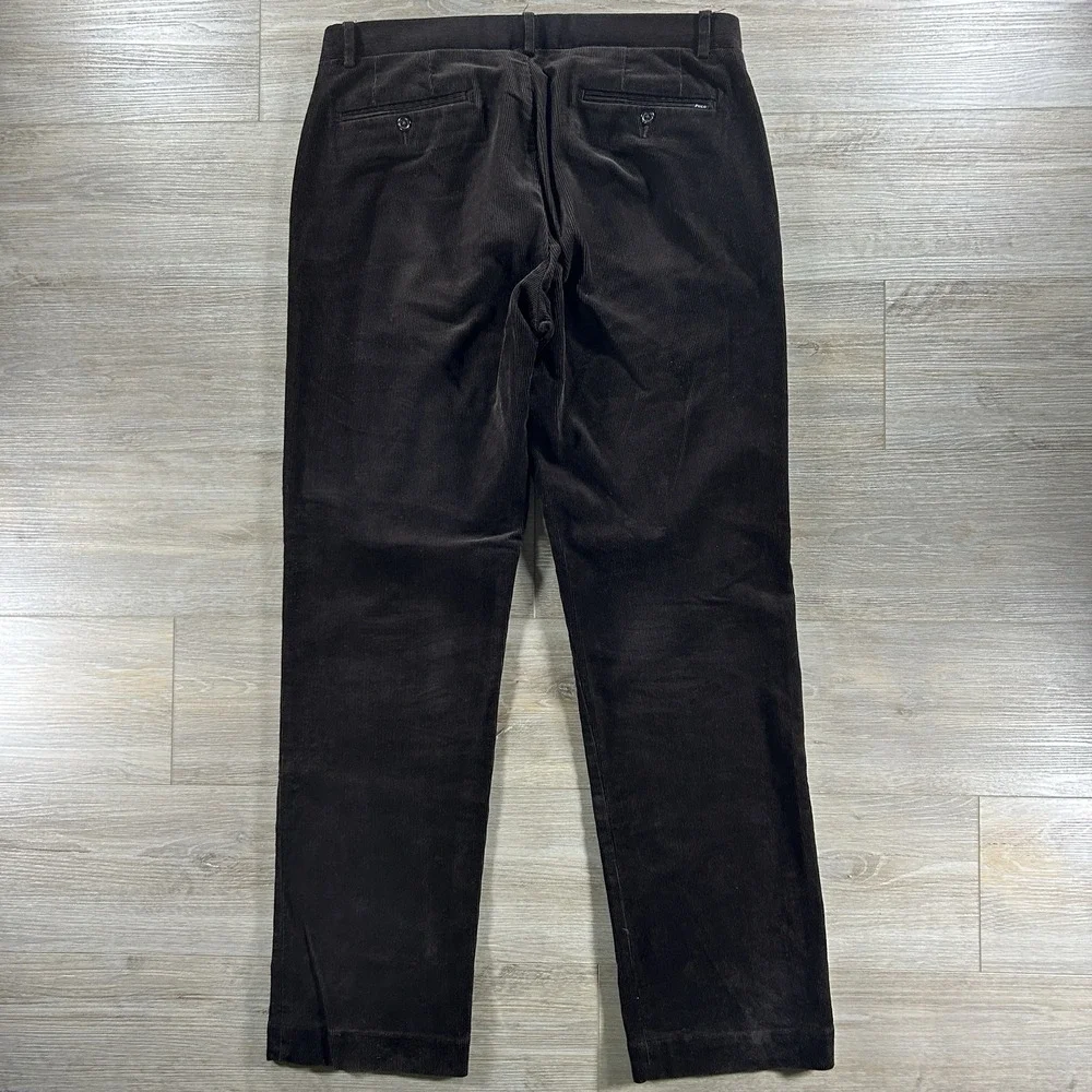 Polo‎ Ralph Lauren Men's 34x34 ( 34x33) Brown Corduroy Stretch Classic Fit Pants